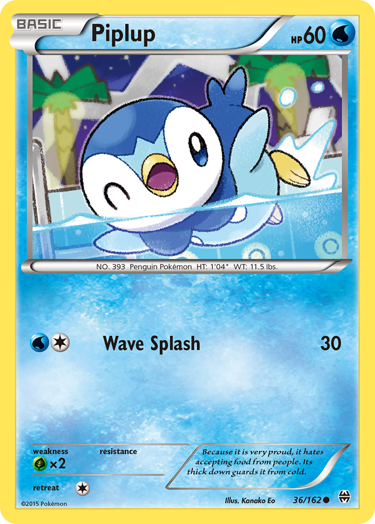 Piplup – BREAKthrough 36/162 Pokémon card