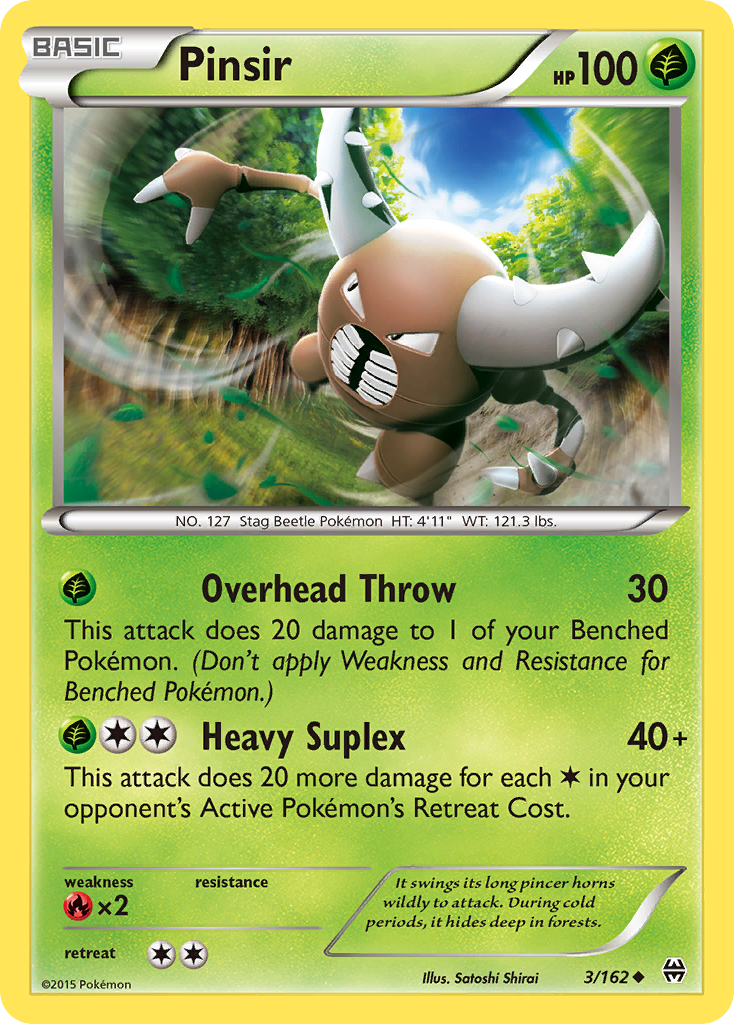 Pinsir – BREAKthrough 3/162 Pokémon card