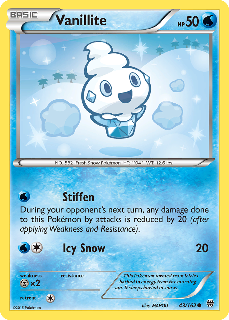 Vanillite – BREAKthrough 43/162 Pokémon card
