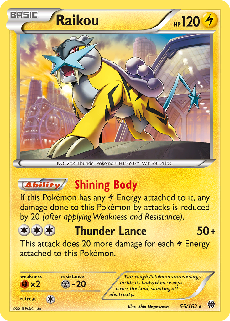 Raikou – BREAKthrough 55/162 Pokémon card