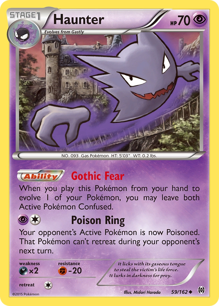 Haunter – BREAKthrough 59/162 Pokémon card