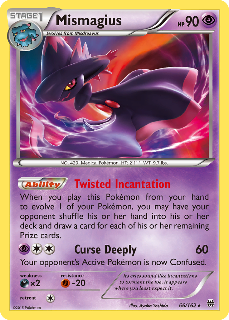 Mismagius – BREAKthrough 66/162 Pokémon card