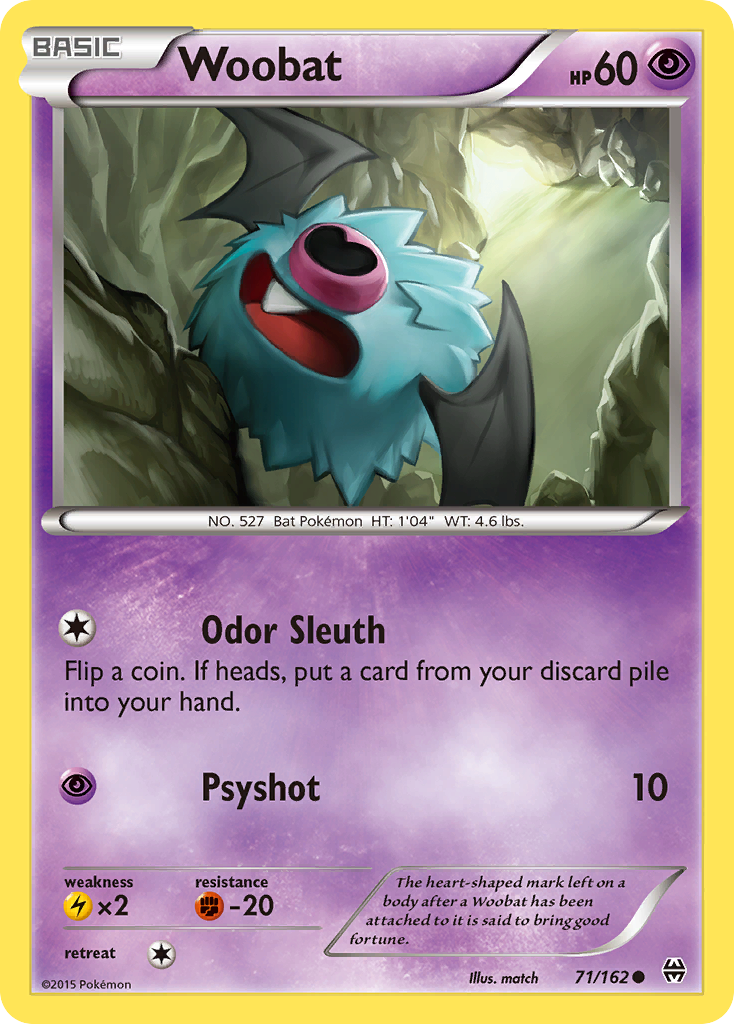Woobat – BREAKthrough 71/162 Pokémon card