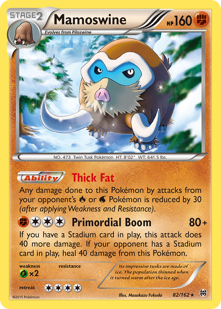 Mamoswine – BREAKthrough 82/162 Pokémon card
