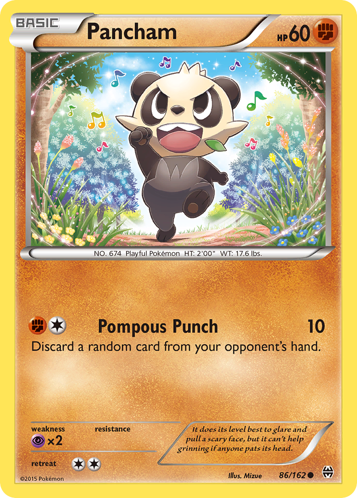 Pancham – BREAKthrough 86/162 Pokémon card