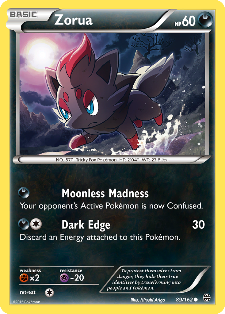 Zorua – BREAKthrough 89/162 Pokémon card