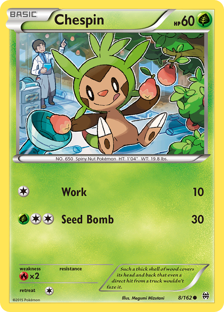 Chespin – BREAKthrough 8/162 Pokémon card