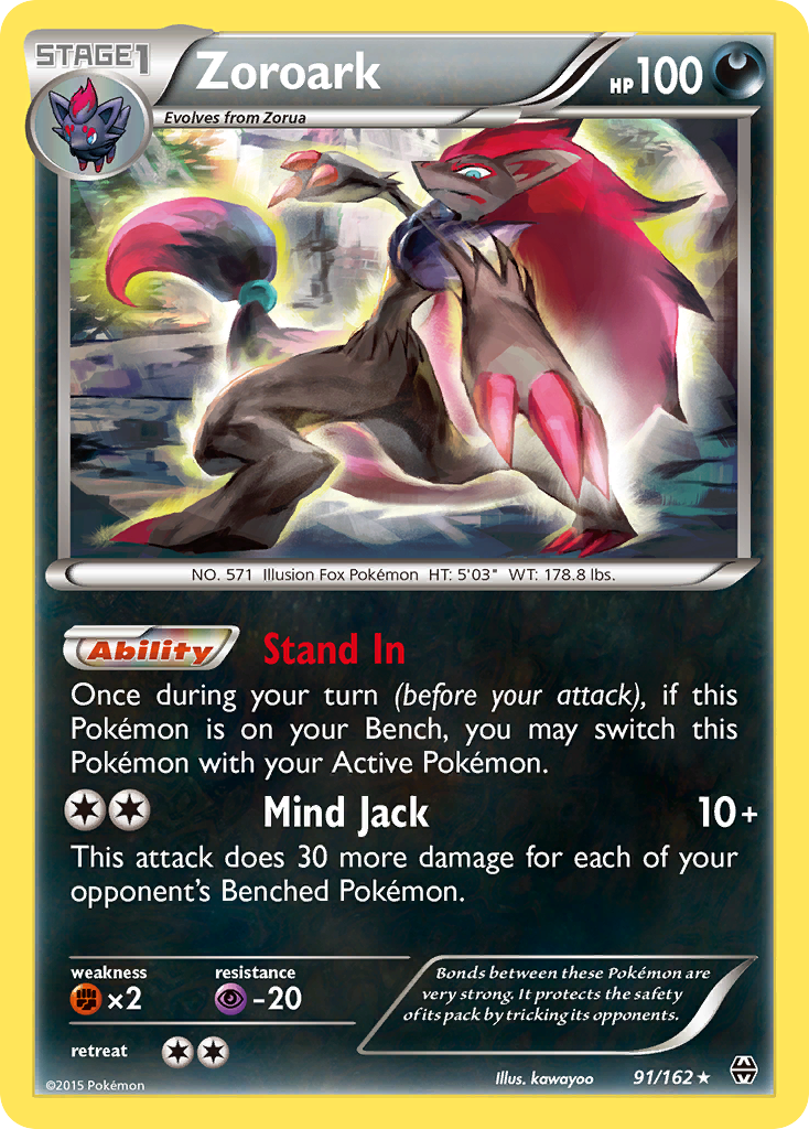 Zoroark – BREAKthrough 91/162 Pokémon card