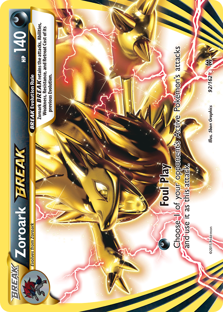 Zoroark BREAK – BREAKthrough 92/162 Pokémon card