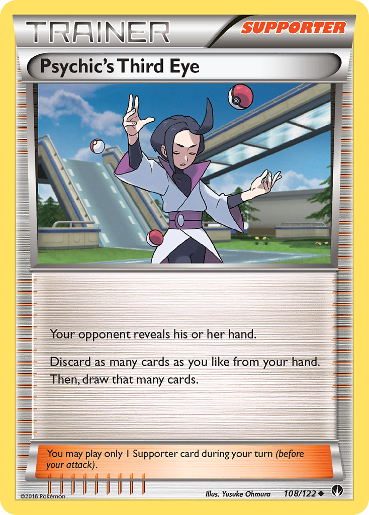 Psychic's Third Eye – BREAKpoint 108/122 Pokémon card