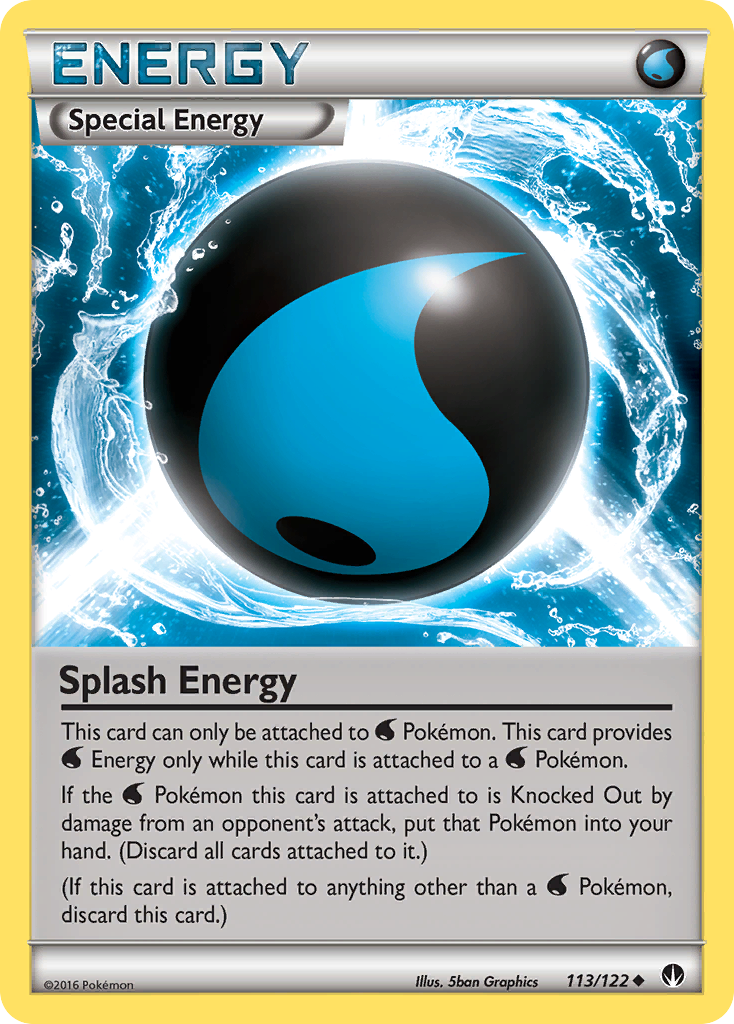 Splash Energy – BREAKpoint 113/122 Pokémon card