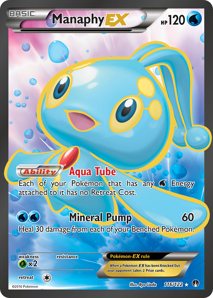 Manaphy-EX – BREAKpoint 116/122 Pokémon card