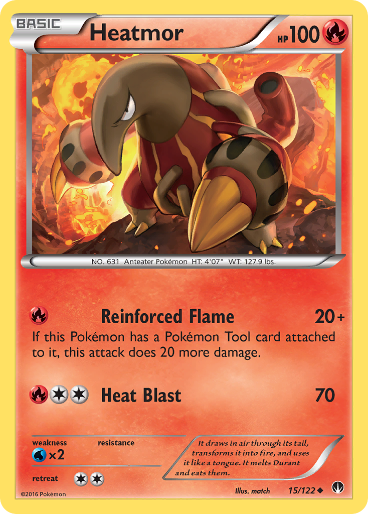 Heatmor – BREAKpoint 15/122 Pokémon card