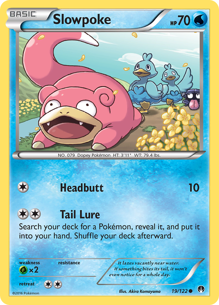 Slowpoke – BREAKpoint 19/122 Pokémon card