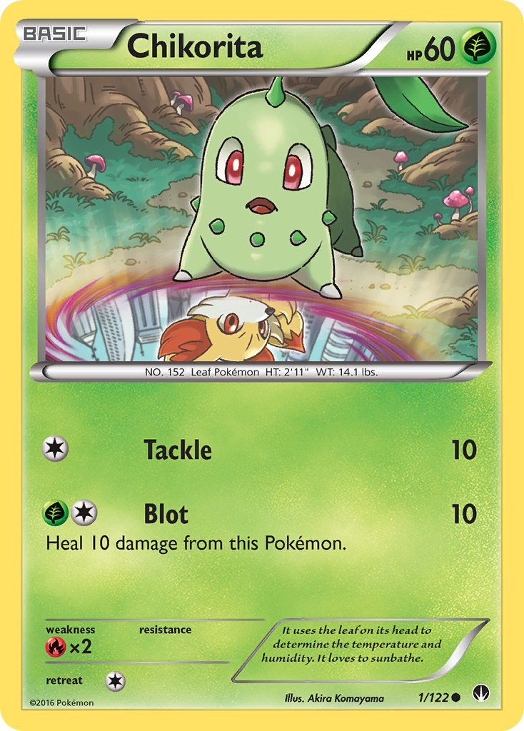 Chikorita – BREAKpoint 1/122 Pokémon card