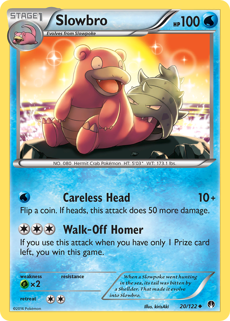 Slowbro – BREAKpoint 20/122 Pokémon card