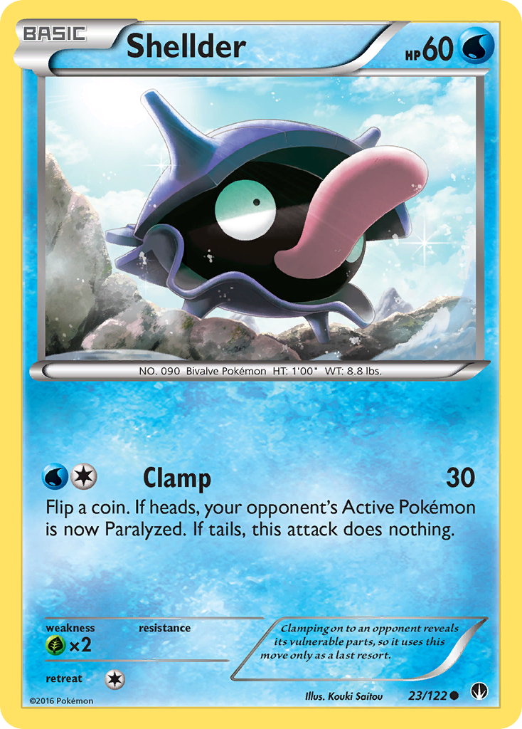 Shellder – BREAKpoint 23/122 Pokémon card