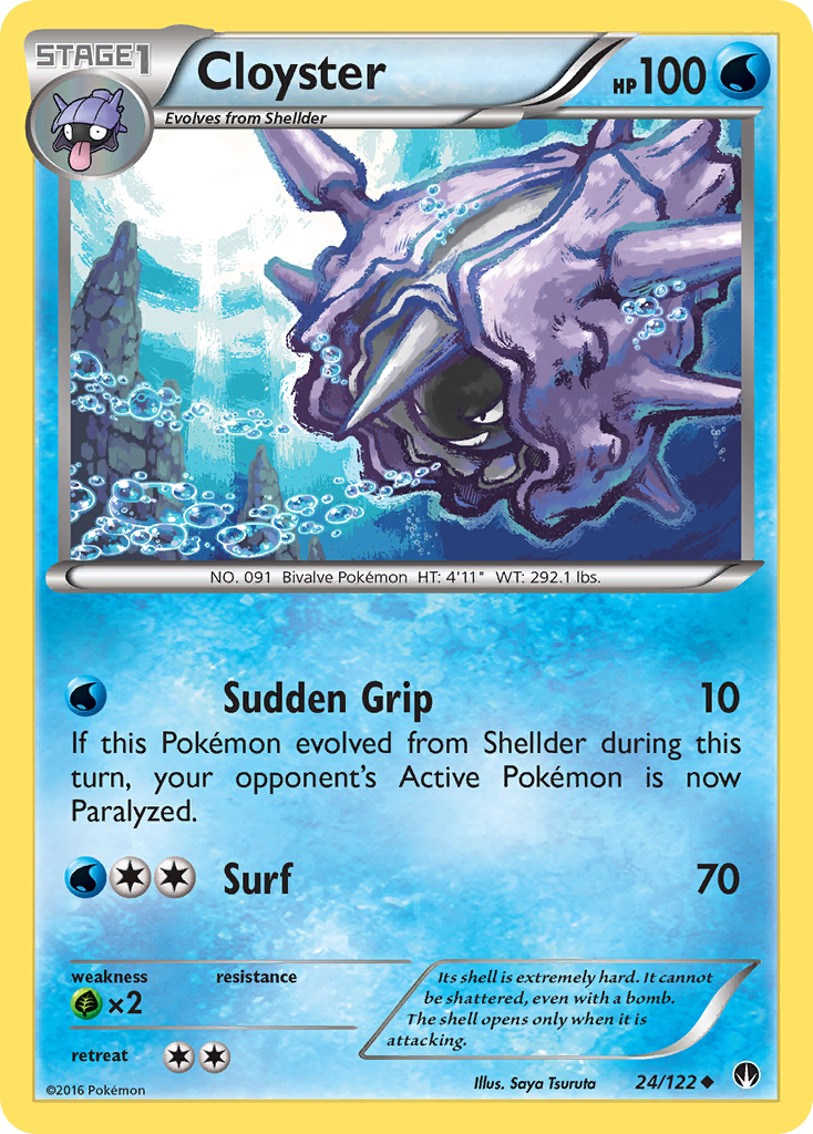 Cloyster – BREAKpoint 24/122 Pokémon card