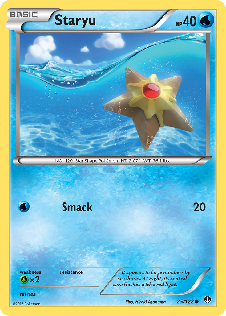 Staryu – BREAKpoint 25/122 Pokémon card
