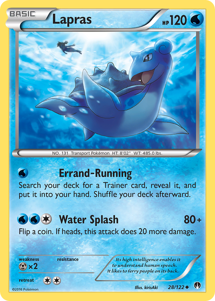 Lapras – BREAKpoint 28/122 Pokémon card