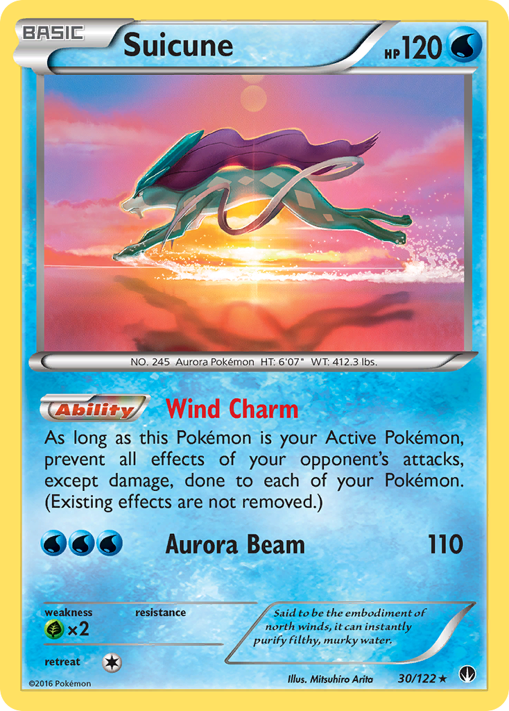 Suicune – BREAKpoint 30/122 Pokémon card