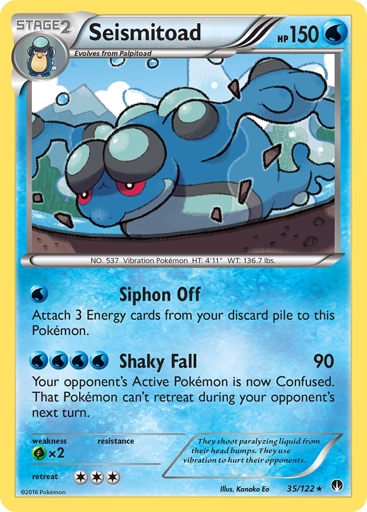 Seismitoad – BREAKpoint 35/122 Pokémon card