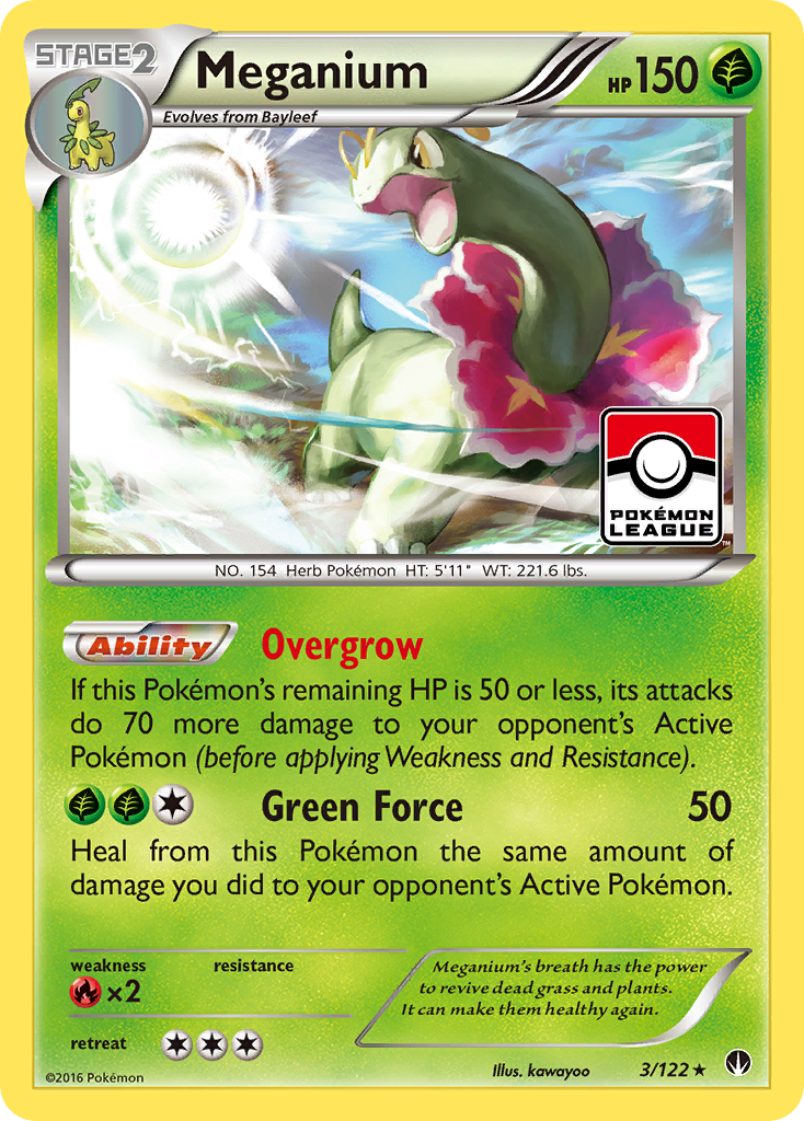 Meganium – BREAKpoint 3/122 Pokémon card