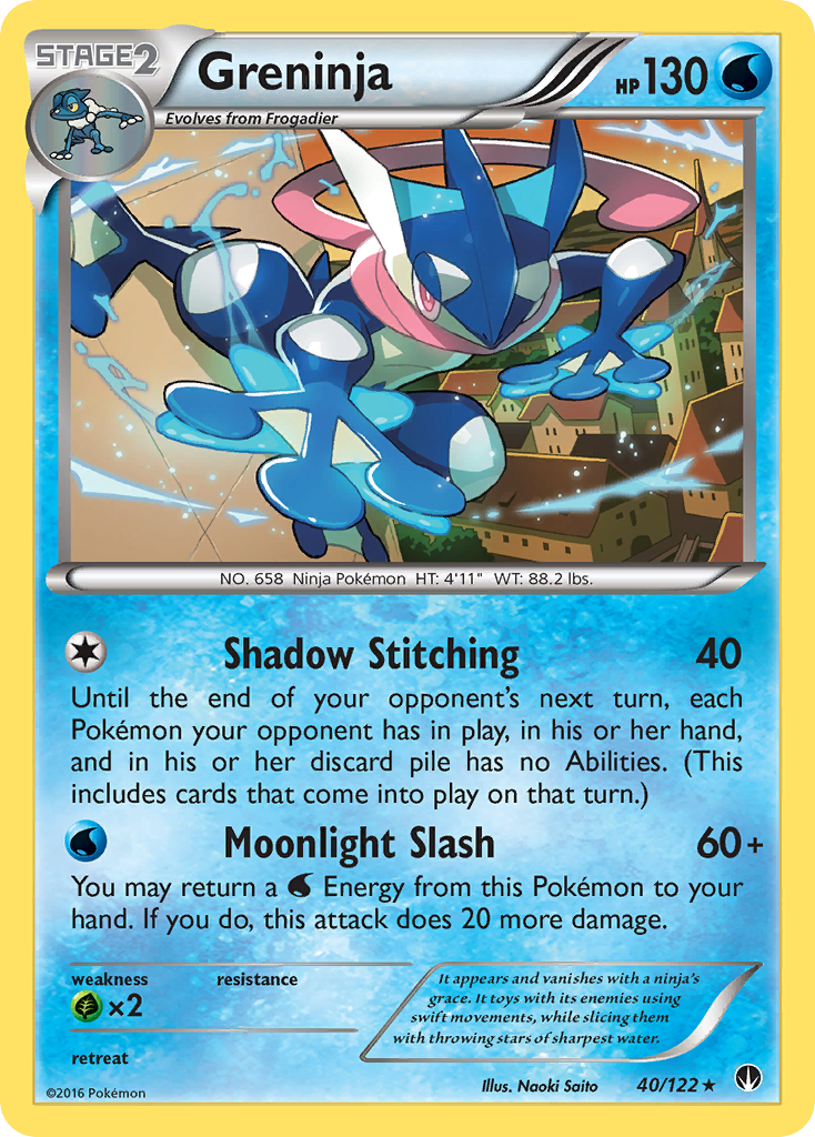 Greninja – BREAKpoint 40/122 Pokémon card
