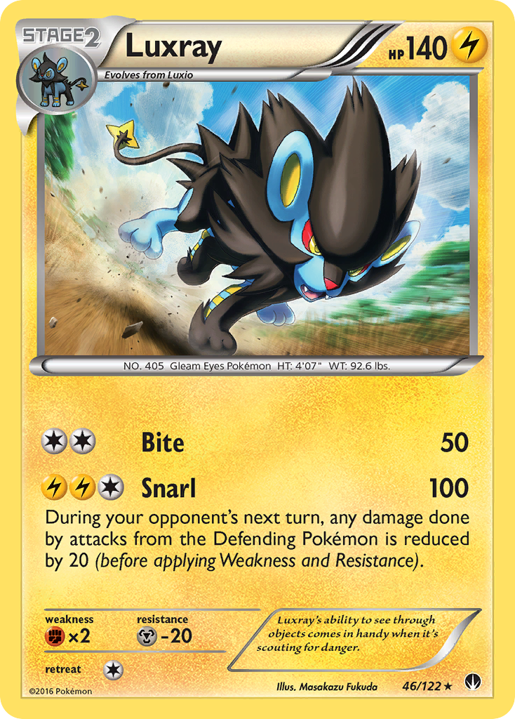 Luxray – BREAKpoint 46/122 Pokémon card