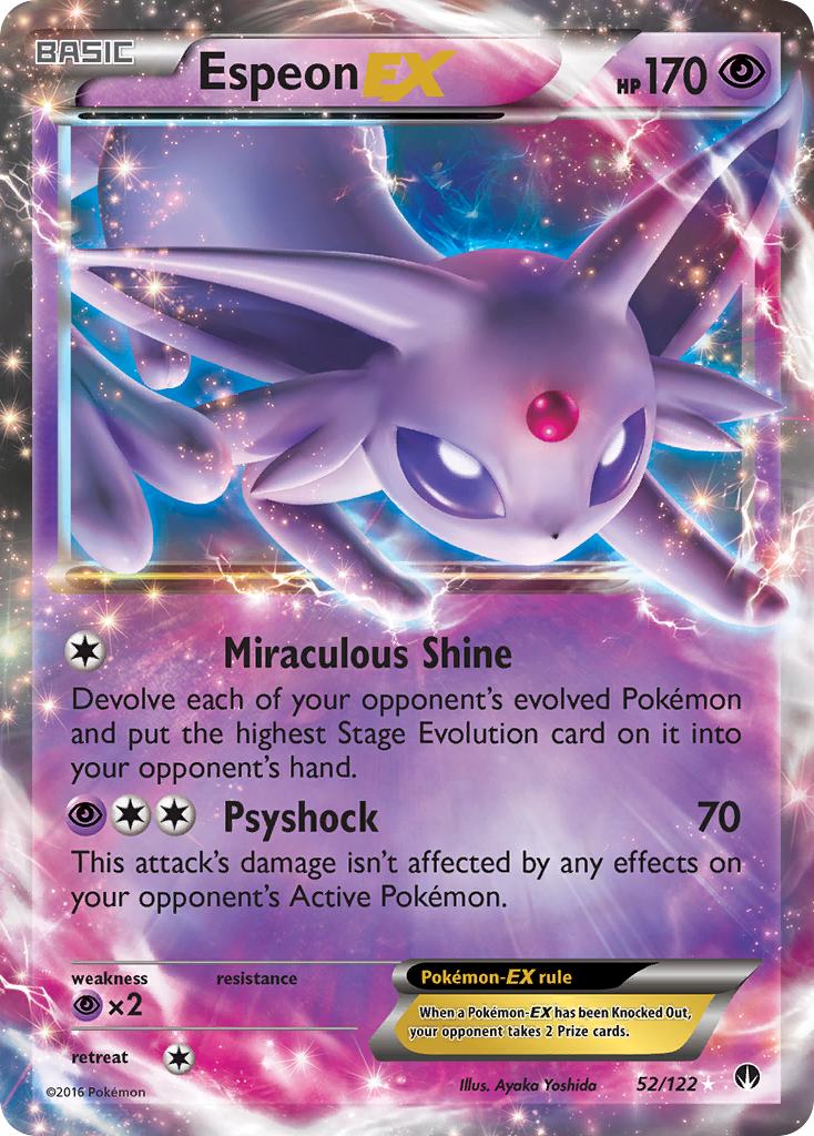 Espeon-EX – BREAKpoint 52/122 Pokémon card