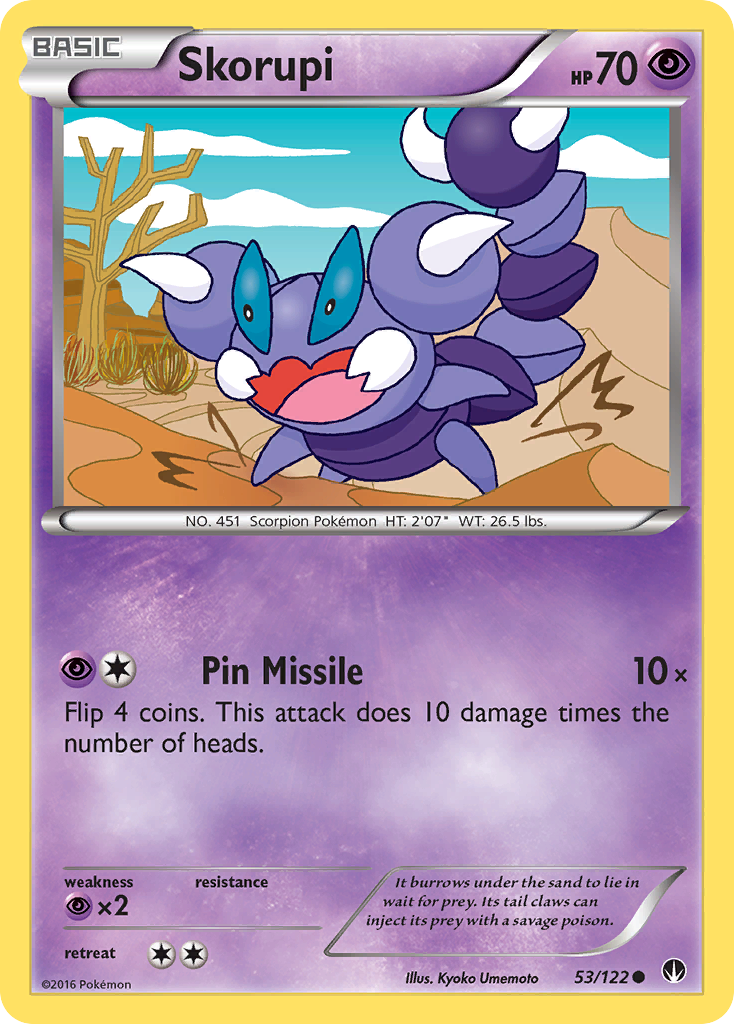 Skorupi – BREAKpoint 53/122 Pokémon card
