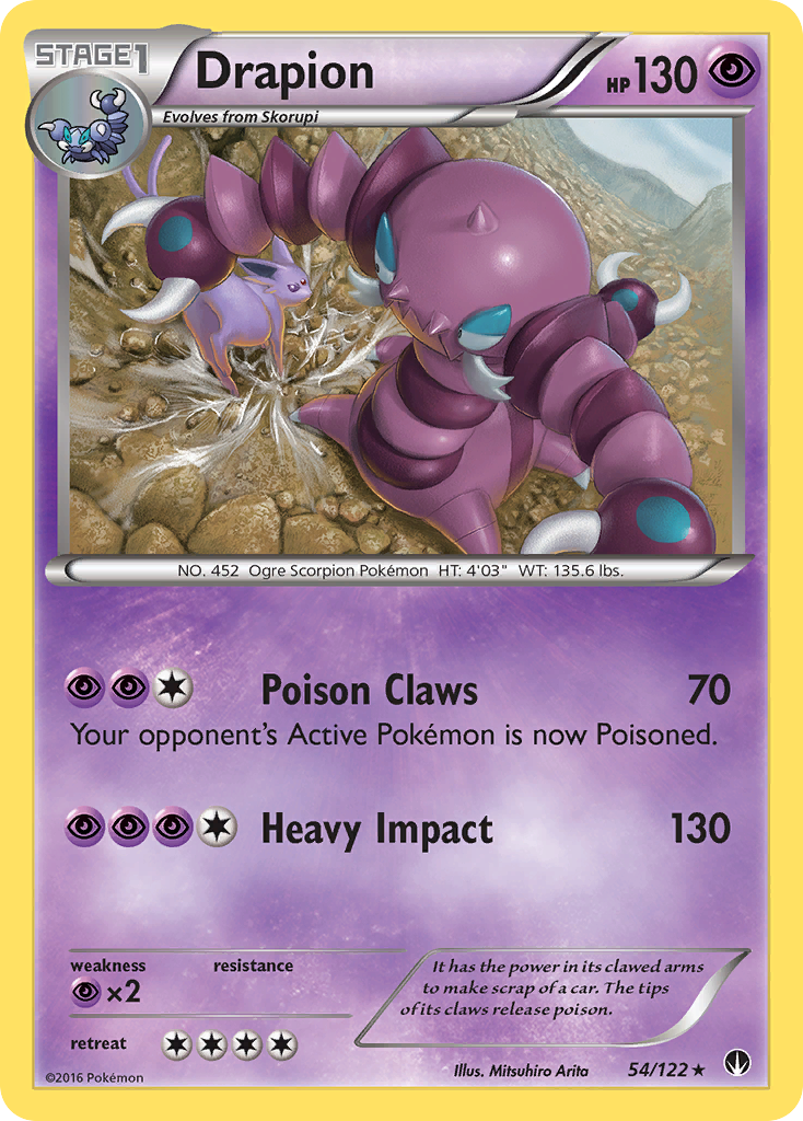 Drapion – BREAKpoint 54/122 Pokémon card