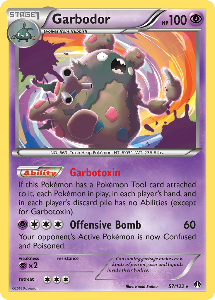Garbodor – BREAKpoint 57/122 Pokémon card