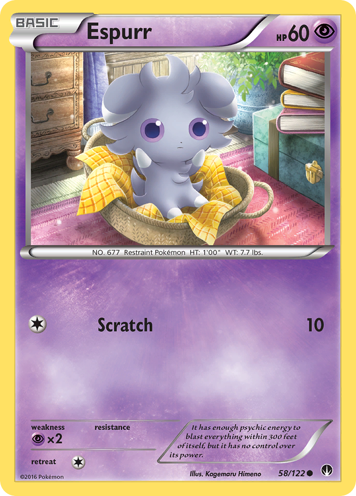 Espurr – BREAKpoint 58/122 Pokémon card