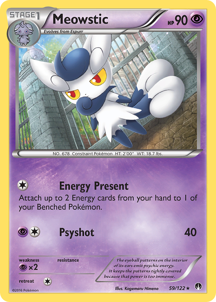 Meowstic – BREAKpoint 59/122 Pokémon card
