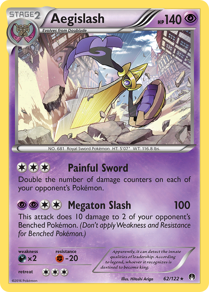 Aegislash – BREAKpoint 62/122 Pokémon card