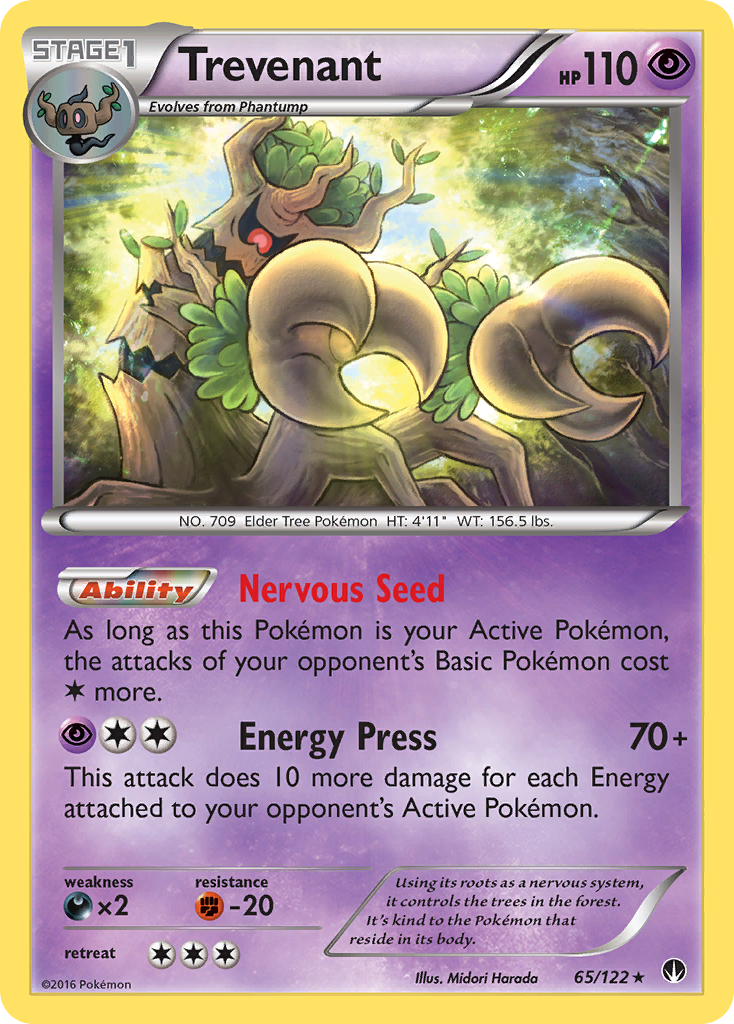 Trevenant – BREAKpoint 65/122 Pokémon card