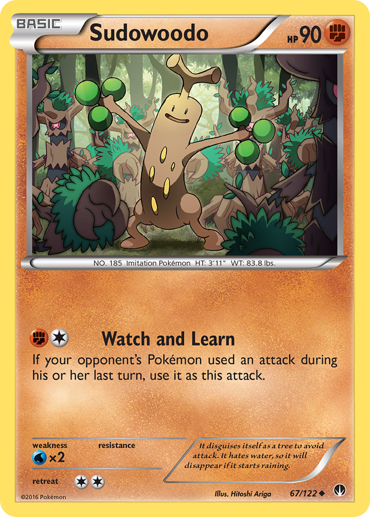 Sudowoodo – BREAKpoint 67/122 Pokémon card