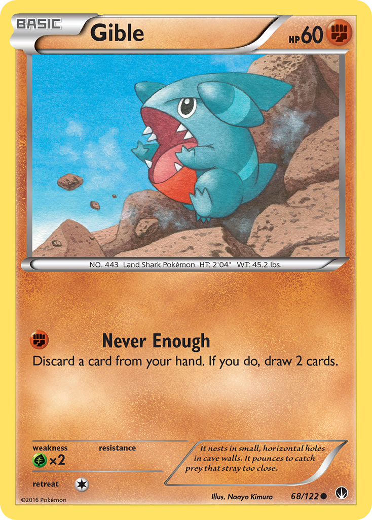 Gible – BREAKpoint 68/122 Pokémon card