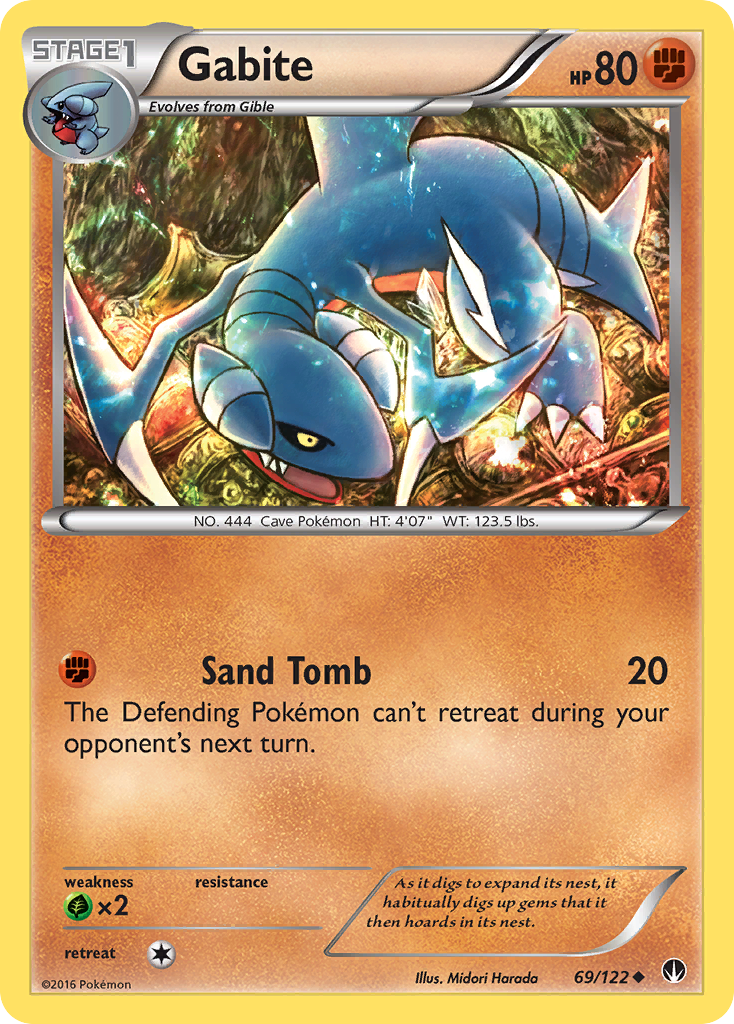 Gabite – BREAKpoint 69/122 Pokémon card