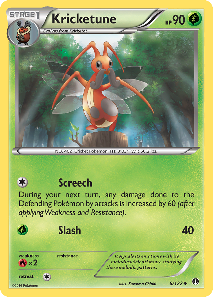 Kricketune – BREAKpoint 6/122 Pokémon card