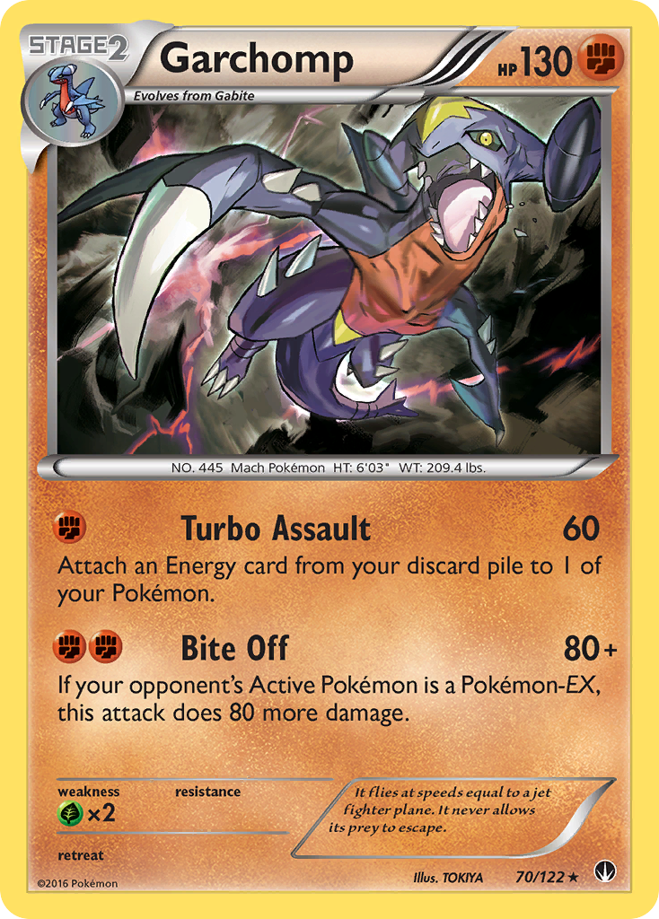 Garchomp – BREAKpoint 70/122 Pokémon card