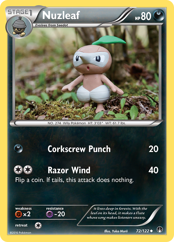 Nuzleaf – BREAKpoint 72/122 Pokémon card