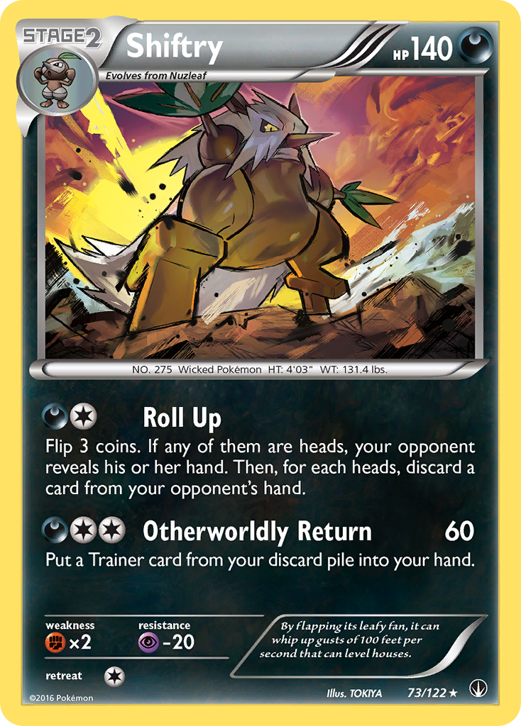 Shiftry – BREAKpoint 73/122 Pokémon card