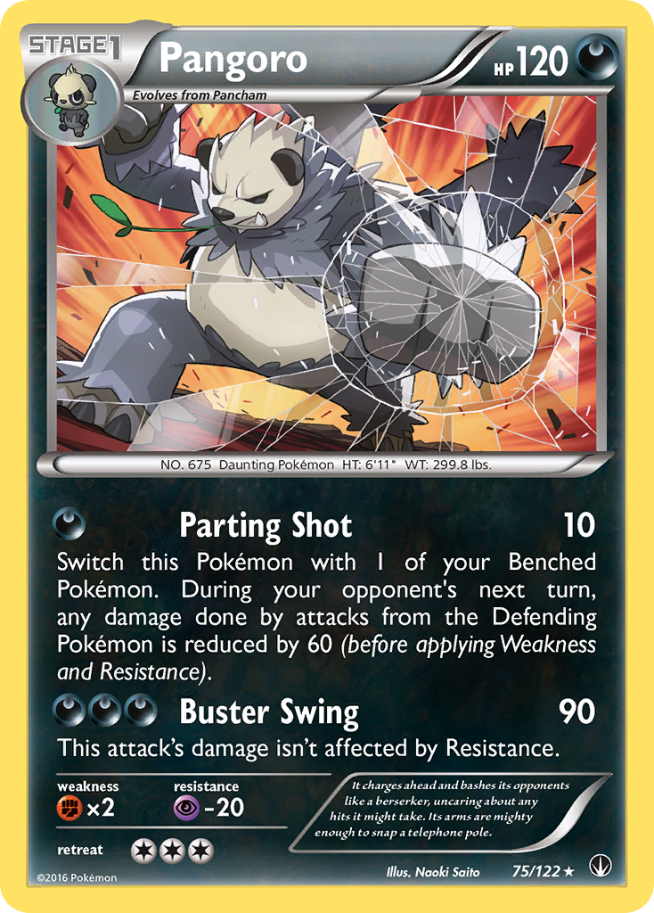 Pangoro – BREAKpoint 75/122 Pokémon card