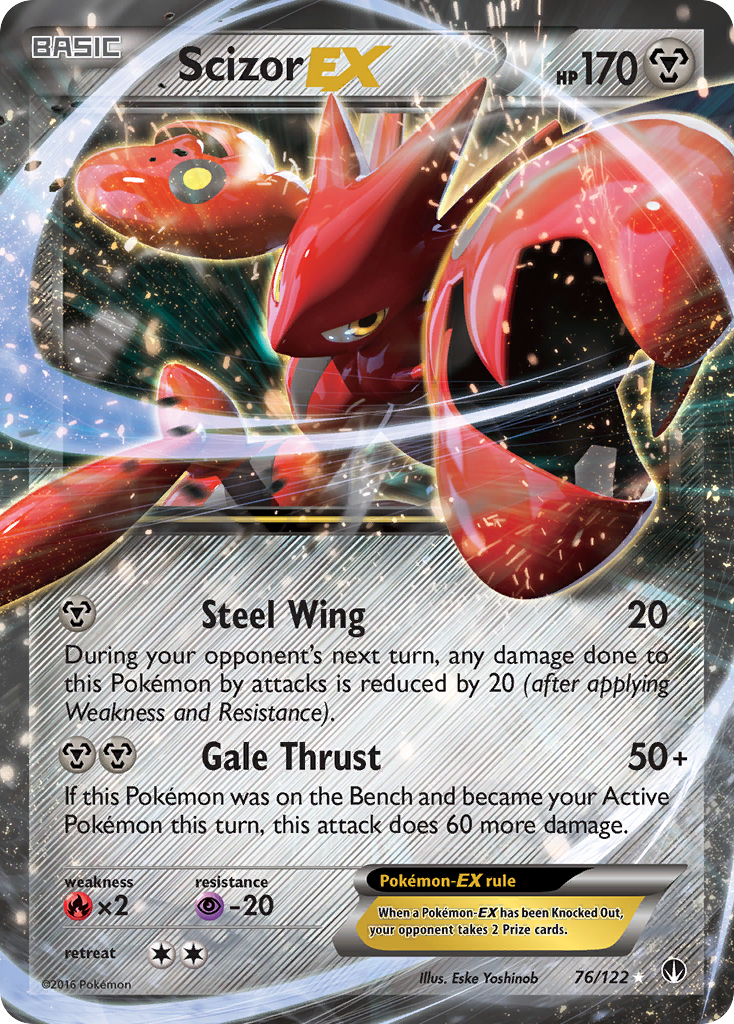 Scizor-EX – BREAKpoint 76/122 Pokémon card
