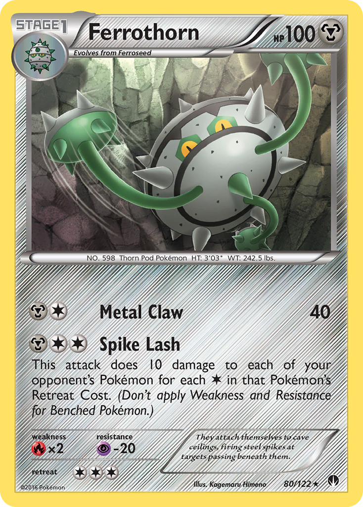 Ferrothorn – BREAKpoint 80/122 Pokémon card