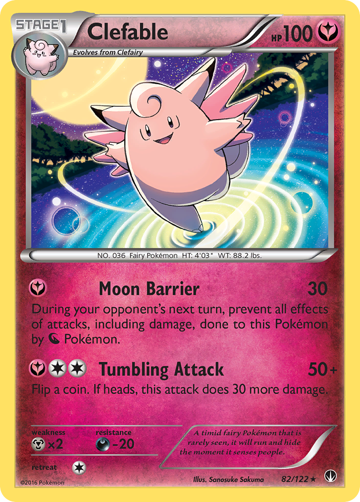 Clefable – BREAKpoint 82/122 Pokémon card