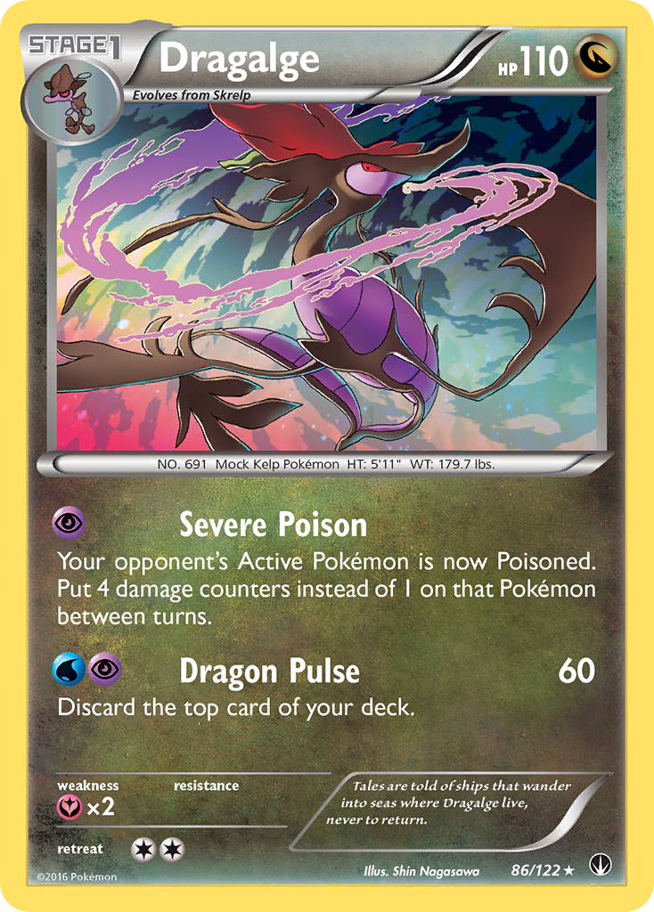 Dragalge – BREAKpoint 86/122 Pokémon card
