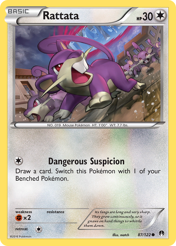 Rattata – BREAKpoint 87/122 Pokémon card